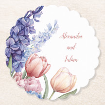 Eleganter runder Blumenuntersetzer