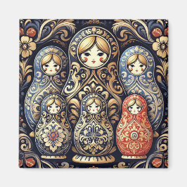Eleganter russischer Puppenmagnet Magnet