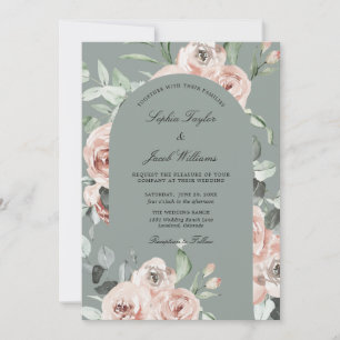 Eleganter rustikaler Eukalyptus Verlasse Grüne Hoc Einladung