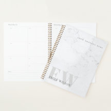 Eleganter, rustikaler Marmorstone Gray Monogram Na