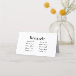 Eleganter rustikaler Platz für Hochzeitstische Platzkarte