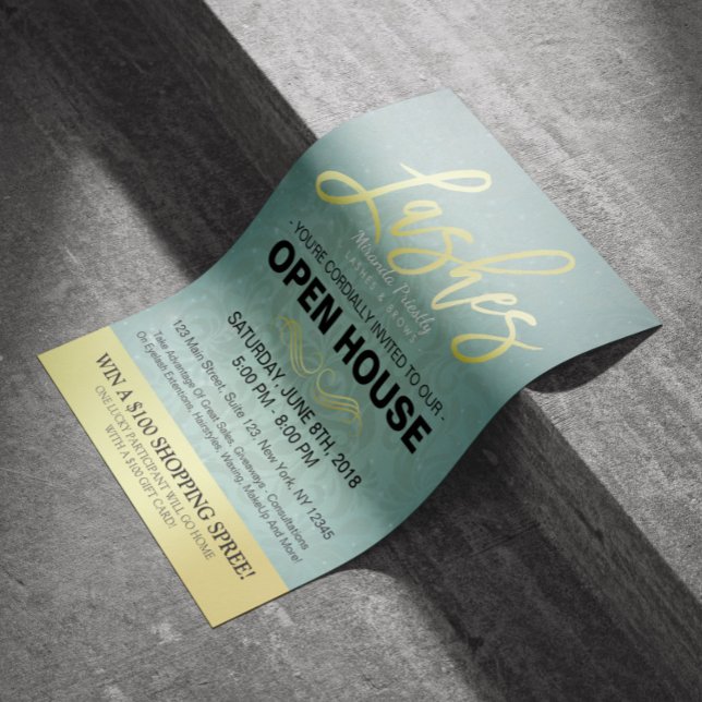 Eleganter Salon Open House Flyer (Von Creator hochgeladen)