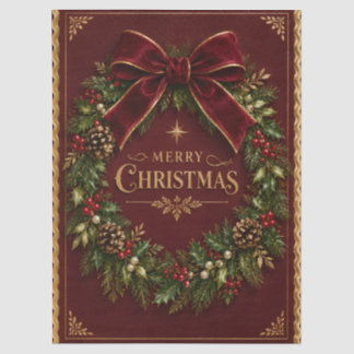 Eleganter Samt-Schleifen-Weihnachten, Luxuriöse Bo Seidenpapier