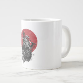 Eleganter Samurai Spirit: Traditionelle Kunst & Mo Jumbo-Tasse