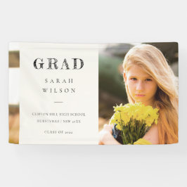 Eleganter Sauberer Minimaler Clean Foto Abschluss Banner