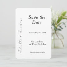 Eleganter Save-the-Date-Kalender