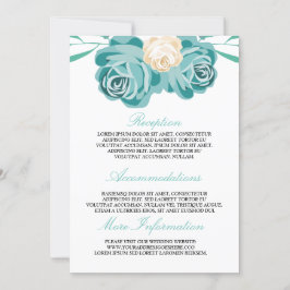 Eleganter schicker Watercolor Hochzeitshilfegast Einladung
