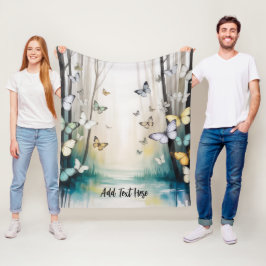 Eleganter Schmetterling Personalisiert Fleecedecke