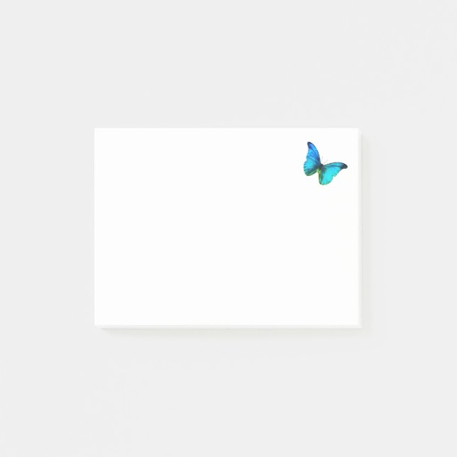 Eleganter Schmetterling Post-it Klebezettel (Vorderseite)