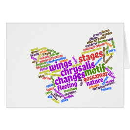 Eleganter Schmetterling-Tag Cloud