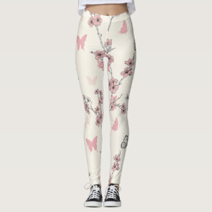 Eleganter Schmetterlingsblüten (9) Leggings