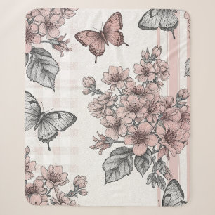 Eleganter Schmetterlingsblüten-Entwurf (1) Sherpadecke