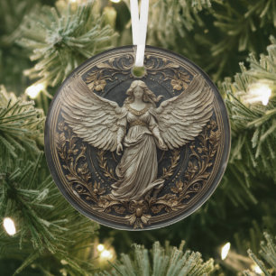 Eleganter Schutzengel-Weihnachtsschmuck Ornament Aus Glas