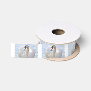 Eleganter Schwan Satinband