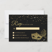 Eleganter Schwarz-Gold-Glitzer-Masquerade