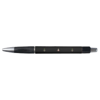 Eleganter Schwarz-Silber-Pen mit Goldakzenten Kugelschreiber