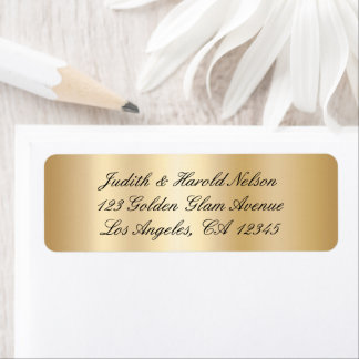 Eleganter Schwarz-und Lichtgoldschimmer Ombre Foil