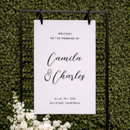 Eleganter Schwarz-Weiß-Empfang