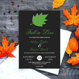 Eleganter Schwarz-Weiß-Fall in der Hochzeit im Her Einladung