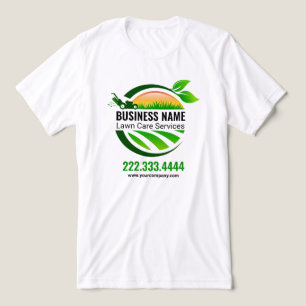 Eleganter Schwarzer Grüner Garten- und Landschafts Tri-Blend Shirt
