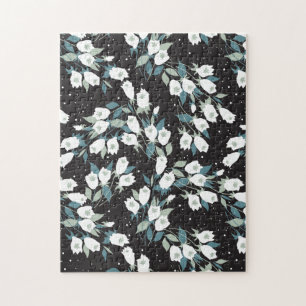 Eleganter schwarzer Hintergrund der Tulip-Blume