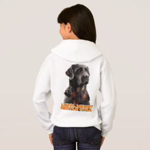 Eleganter Schwarzer Hund Portrait-Realistischer Ha Hoodie