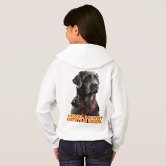 Eleganter Schwarzer Hund Portrait-Realistischer Ha Hoodie