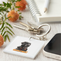 Eleganter Schwarzer Hund Portrait-Realistischer Ha