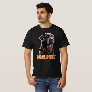 Eleganter Schwarzer Hund Portrait-Realistischer Ha T-Shirt