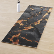 Eleganter schwarzer Marmor mit goldenen Adern Mode