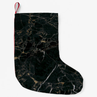Eleganter schwarzer Marmor: Texturierter Hintergru Kleiner Weihnachtsstrumpf