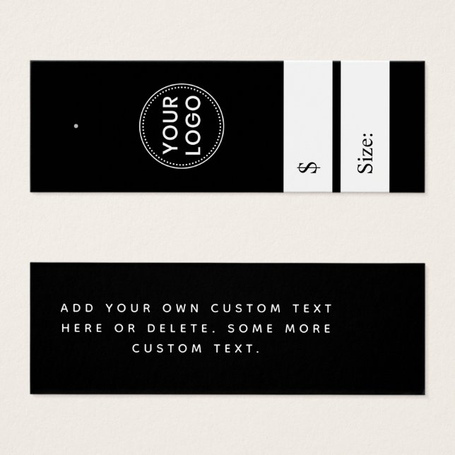 Eleganter schwarzer Preis (Vorne & Hinten)