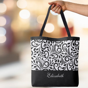 Eleganter schwarzer und weißer Mode-Taschenträger Tasche