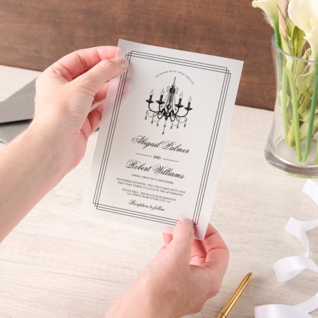 Eleganter schwarzer, weißer Kronleuchter Altes Gel (Handgehalten)