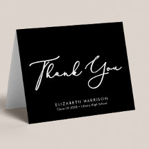 Eleganter Script-Abschluss Black