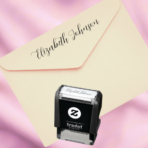 Eleganter Script-Individuelle Name Permastempel