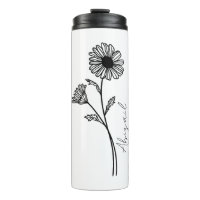 Eleganter Script Name April Monat Geburt Blume Dai
