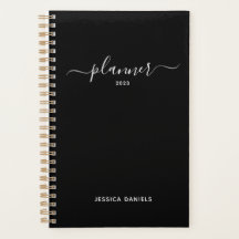 Eleganter Script Swashes Wochen Monatszeitschrift 