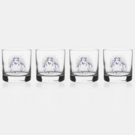 Eleganter Sheltie Whiskyglas