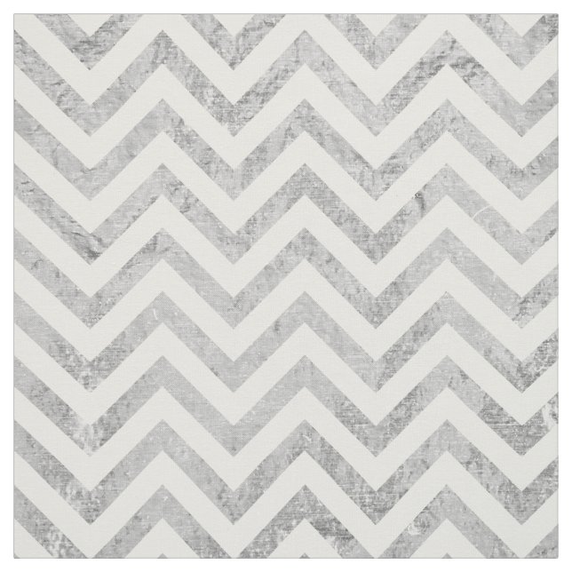 Eleganter silberne Folien-Zickzack Stripes Stoff (Muster)