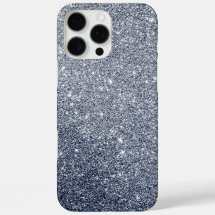 Eleganter silberner Glitter stilvoller Hintergrund iPhone 16 Pro Max Hülle