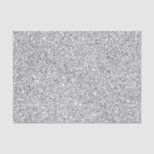 Eleganter silberner Glitzer Seidenpapier