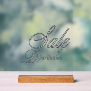 Eleganter silberner Schriftzug-Schlüsselanhänger f Acrylschild