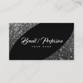 Eleganter Silver Glitzer Spark Augen Fangen Mode Visitenkarte