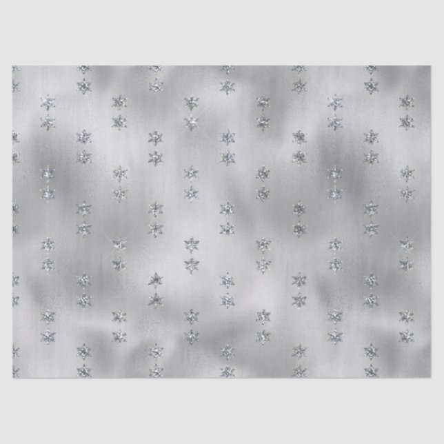 Eleganter Silver Star Seidenpapier (Vorderseite)