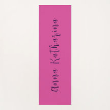 Eleganter Skriptname Solid Mullberry Pink