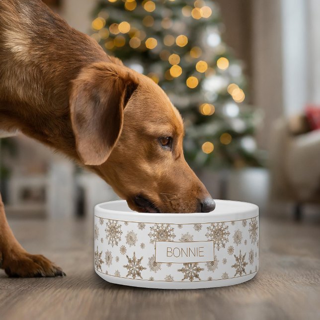 Eleganter Snowflake Minimalistischer Winter Weihna Napf (Von Creator hochgeladen)