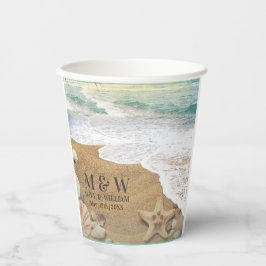 Eleganter Sonnenschein und Blue Ocean Beach Pappbecher