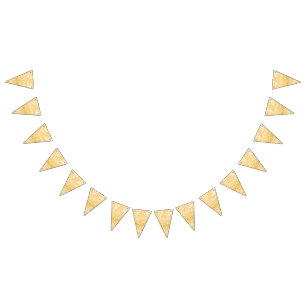 Eleganter Sparkle Gold Glitzer  Wimpelkette