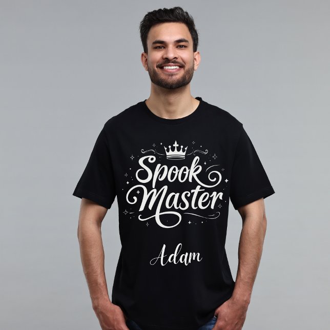 Eleganter "Spook Master" Name Halloween Kalligrafi Sweatshirt (Von Creator hochgeladen)